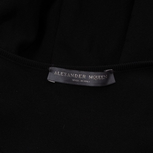 Alexander Mcqueen Vintage Women Black Pleated Knee Length Dress size M / US8 - Picture 3 of 6