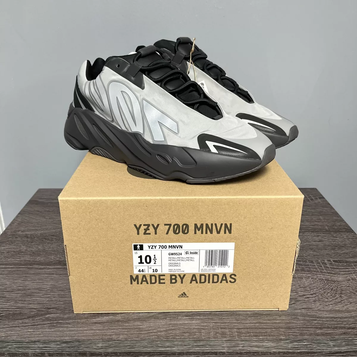 Size 10.5 - adidas Yeezy Boost 700 MNVN Metallic GW9524 OG ALL