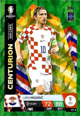 EM 138 Topps Match Attax Euro 2024 Centurion Green Luka Modric CC3