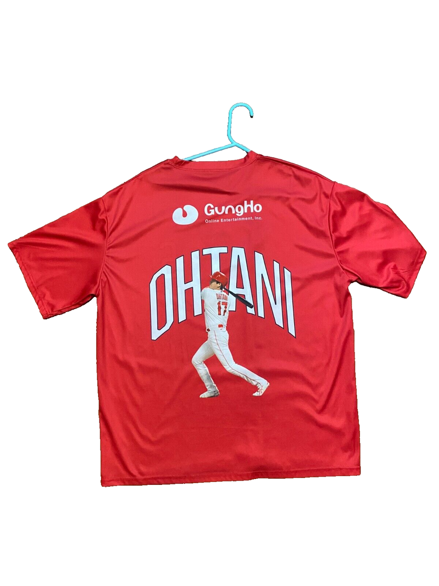 Shohei Ohtani 大谷翔平 #17 レッド Red Size L プロモ Promo Gung-ho