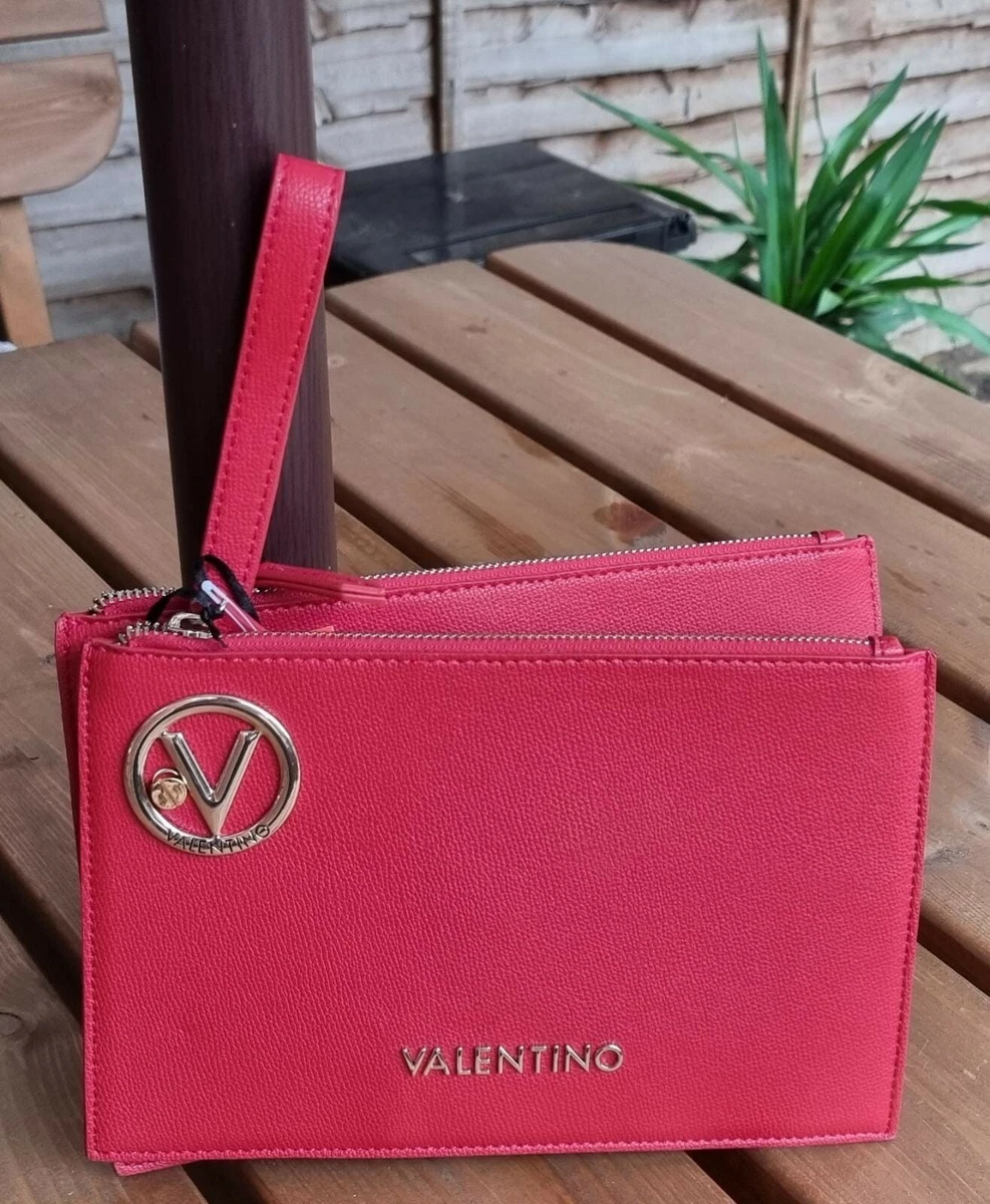 VALENTINO Womens Wristlet Clutch Red Bag VBS3JJ04 Brand New with