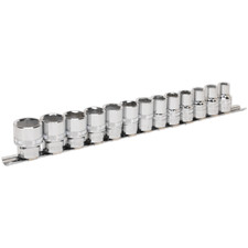 Image of Sealey 13 Piece 1/2" Drive Lock On Hexagon Socket Set