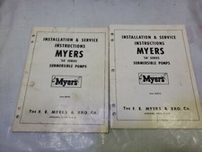 Myers serii SA Pompa zatapialna Instalacja serwisowa Instrukcja Partia 2