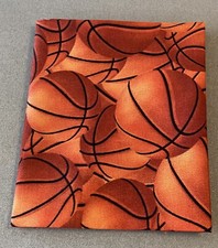 Fat Quarter Basketballs Cotton Quilting Fabric