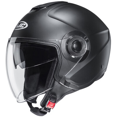 HJC i40N Solid semi matt schwarz Jethelm Motorradhelm Helm Sonnenvisier