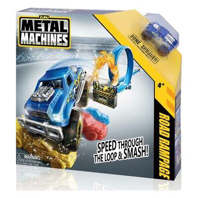 Zuru Metal Machines Autos Rennbahn Road Rampage Kinderautobahn Spielzeug Smash Stunt