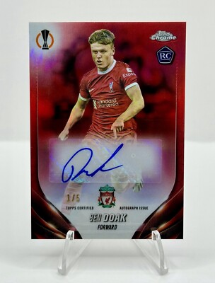 2023-24 Topps Chrome UEFA - BEN DOAK Rookie Red Refractor Auto RC 