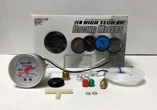 OBX Racing Sport Platinum White Meter Oil Pressure gauge