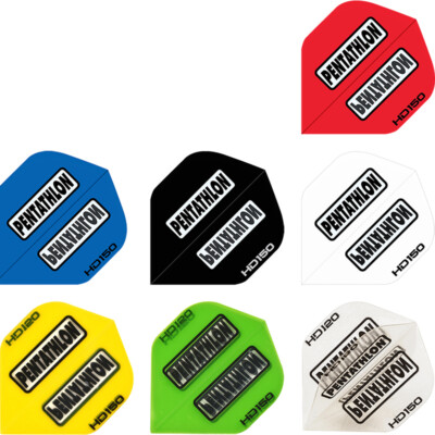 Pentathlon Dart Flight HD150 Standard Transparent Window verschiedene Farben