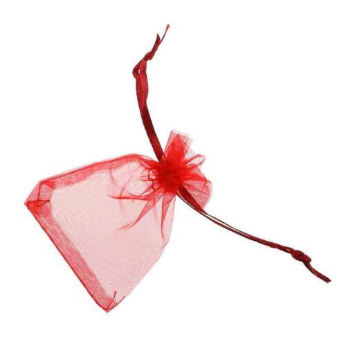 100 pcs  Jewellery Gift Bag Organza Bag Red M3G83089 - Picture 1 of 4