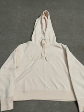 Calvin Klein Performance Women’s Cropped Top Hoodie Size Small PINK