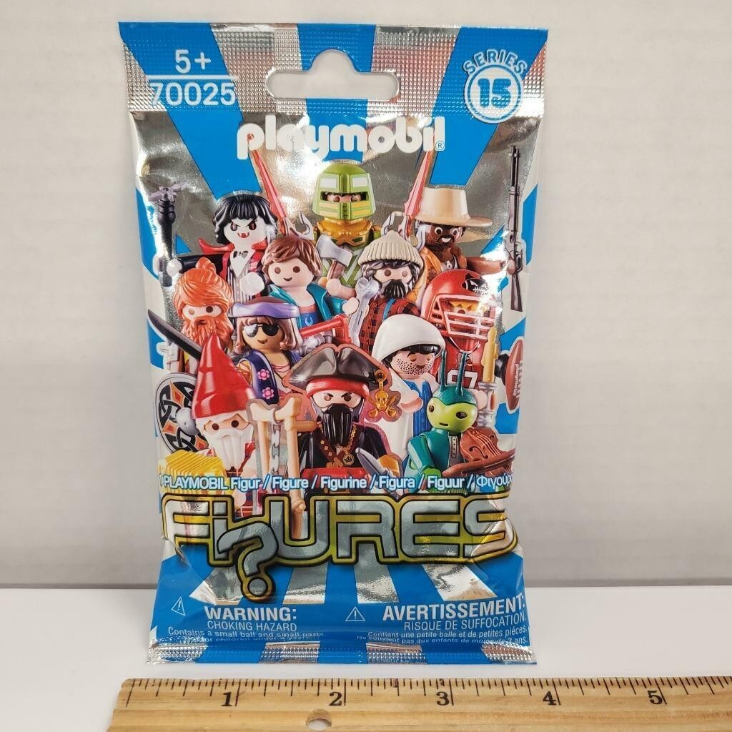 Playmobil RANDOM BLIND BAG Series 15 NEW Unopened BOYS Blue Package NIP