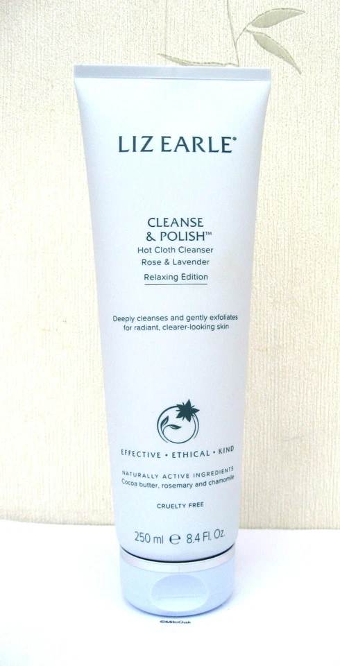 Liz Earle Cleanse & Polish Rose & Lavender Hot Cloth Cleanser Giant 250ml
