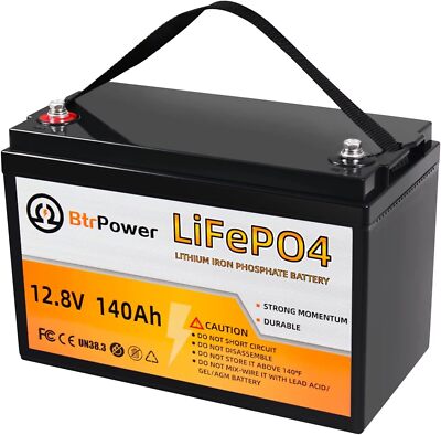 12V 100Ah 140Ah LiFePO4 Lithium Iron Phosphate Battery Deep Cycle Solar System