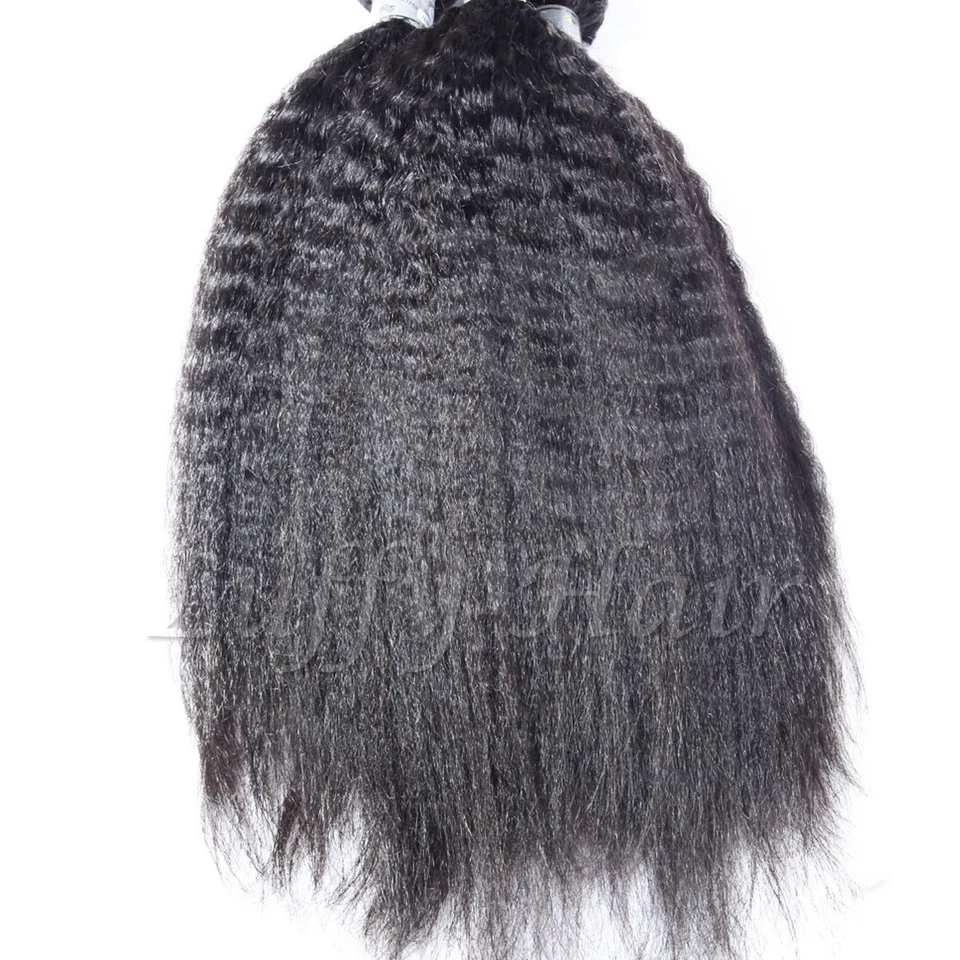 Cabello humano liso rizado a granel para trenzar cabello brasileño a granel sin trama 1 pieza/OI Foto 3 de 4