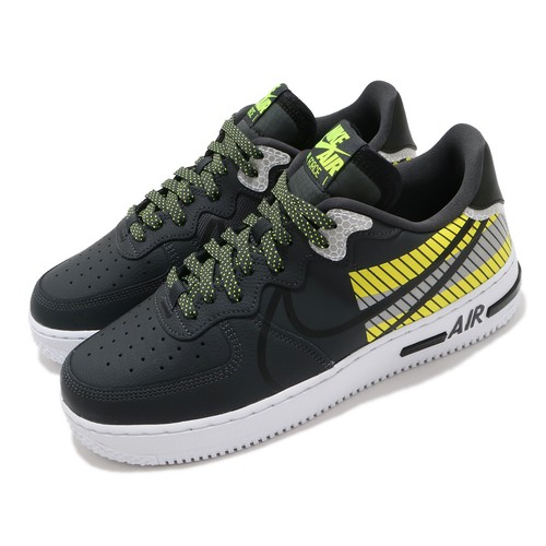 nike air force one react black