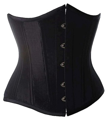 Alivila.Y Fashion Sexy Vintage Underbust Corset Bustier 2868A With G-String-Black-Xl/Bust:36-38Inch Waist:30-32Inch (600120076055)