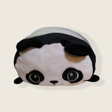 Black White Soft Panda Plush Pillow 12 12