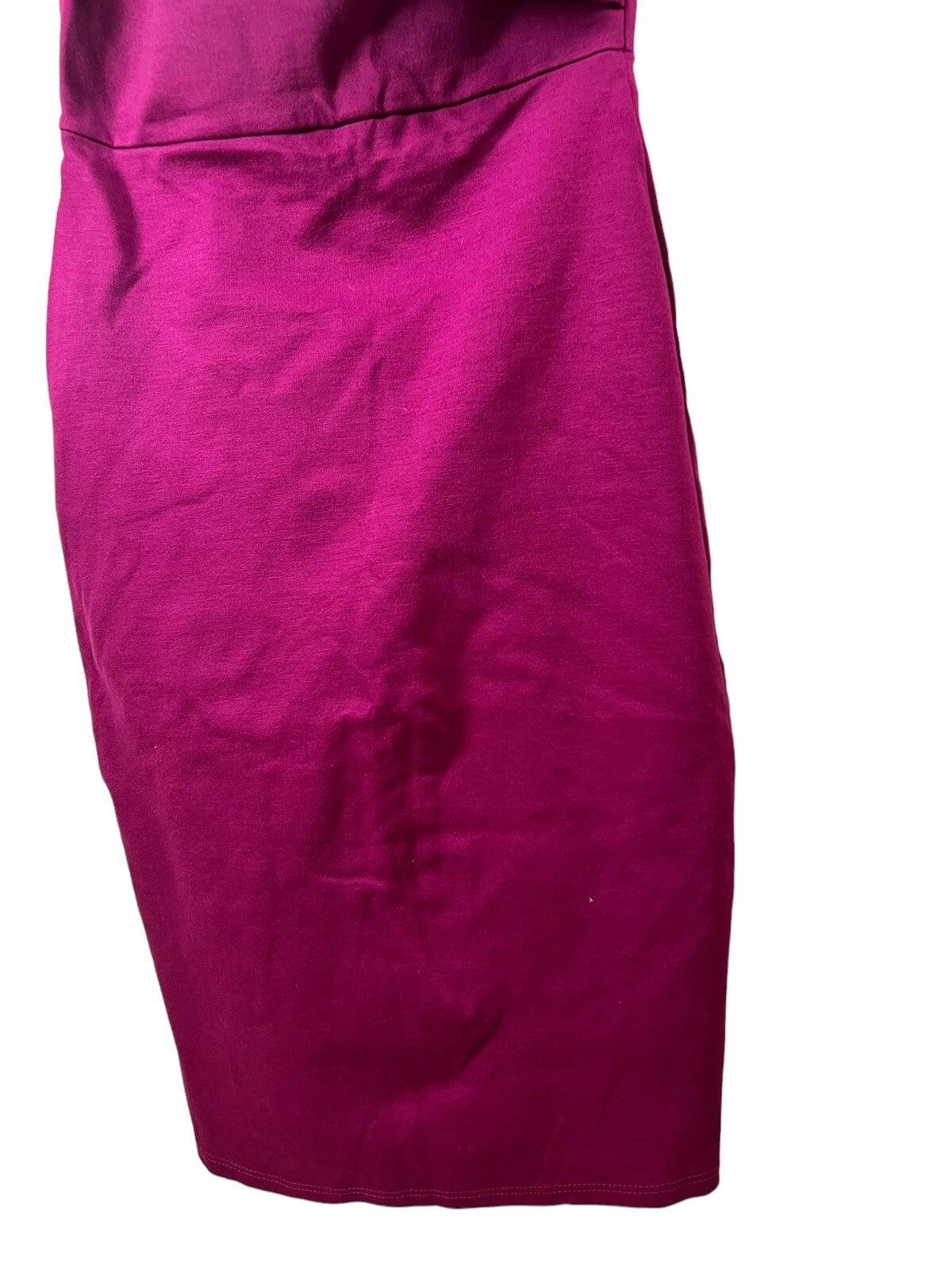 VALENTINO Abito bodycon nuovo senza etichette Lulus Make It Count magenta arricciato a una spalla taglia XS