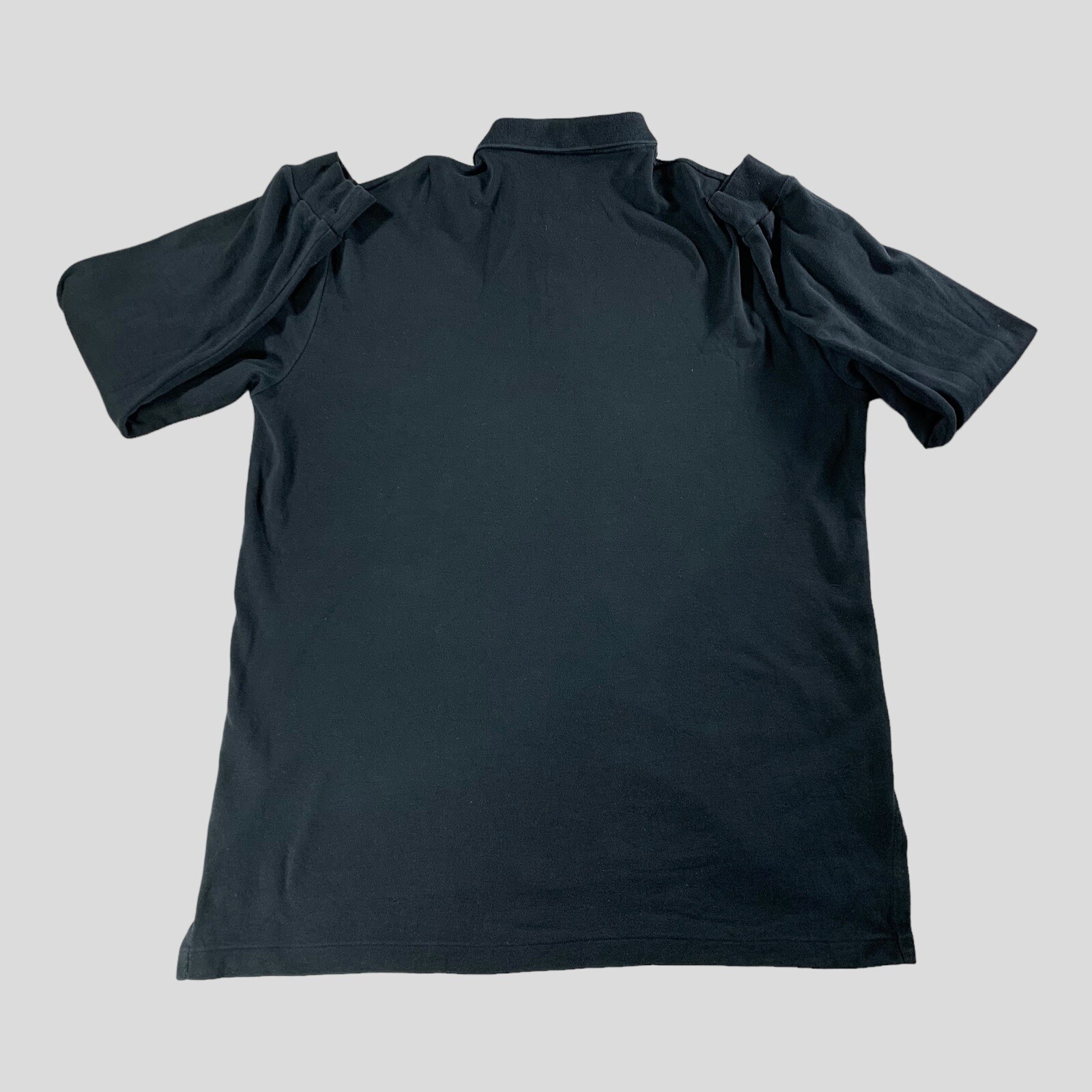 Polo Ralph Lauren camicia uomo grande nera polo rossa pony manica lunga