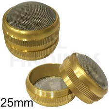 2x 25mm Brass Basket Parts Holder Ultrasonic Cleaning Mesh Screw Type Watch Tool