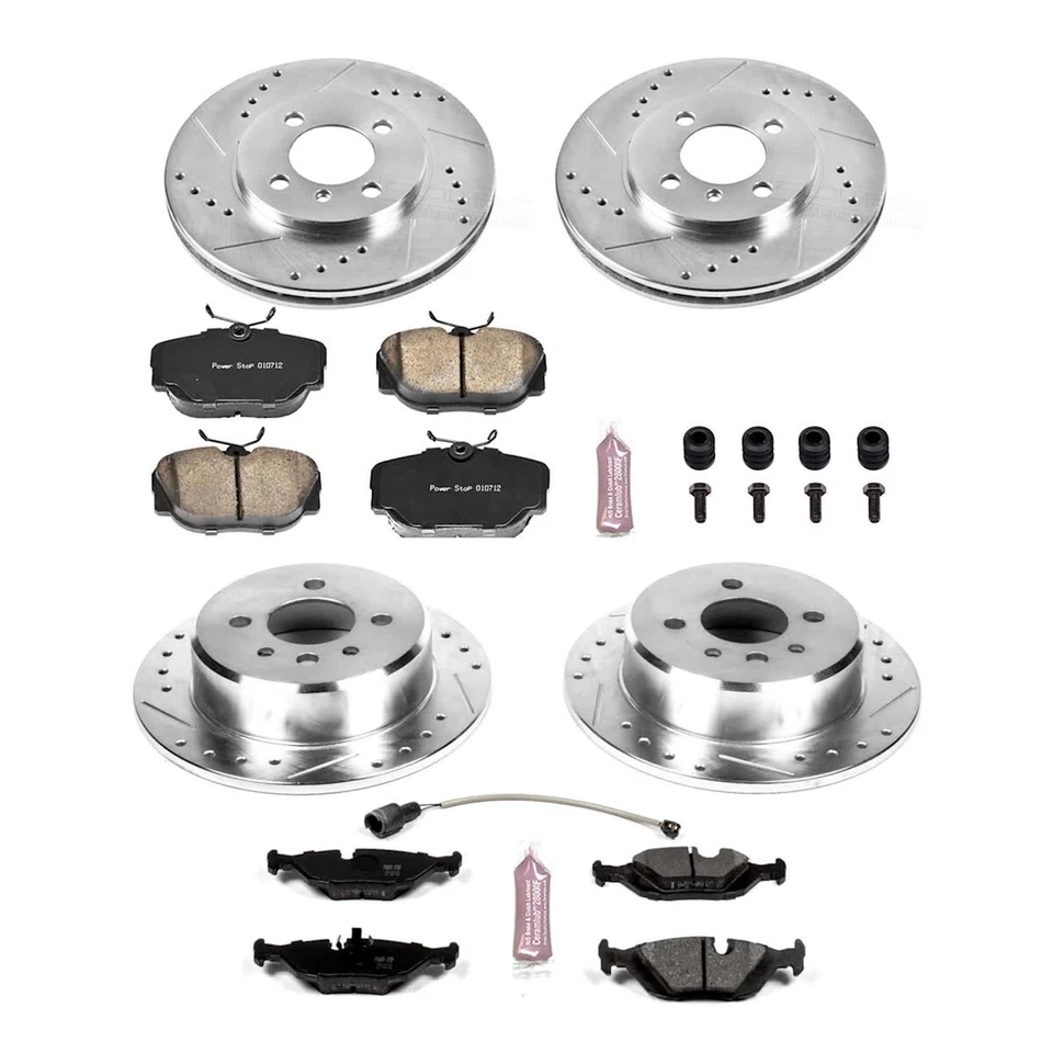 K4167 Powerstop Brake Disc and Pad Kits 4-Wheel Set Front & Rear for 325 318 - Изображение 3 из 4