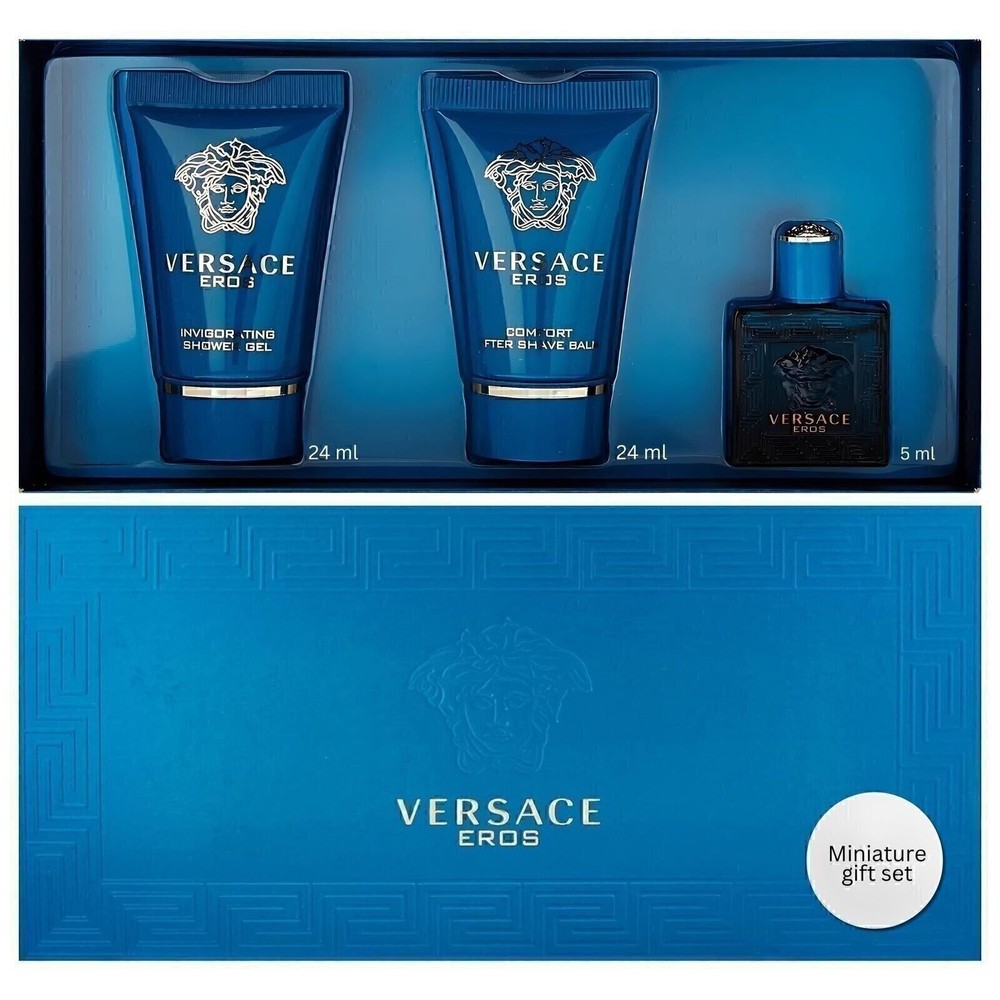 Versace Eros 3 Piece Mini Gift Set