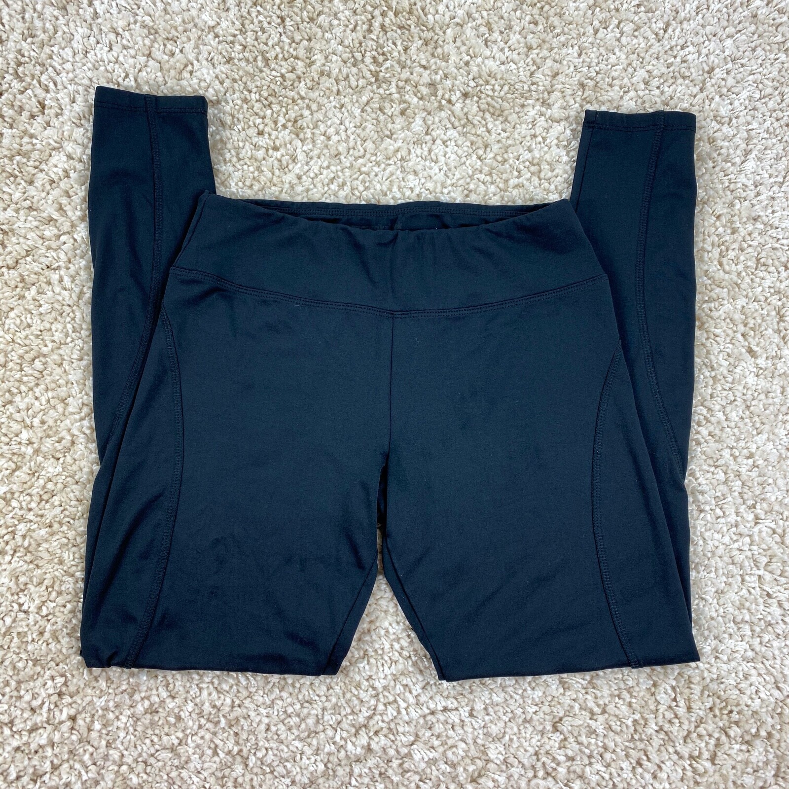 marika tek womens small solid black full length a… - image 1