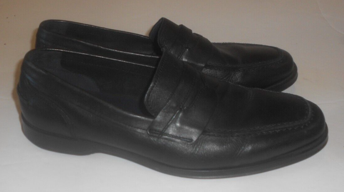 Men's Cole Haan Black Classic Leather Penny Loafers Shoes Size