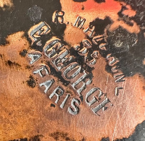 RARA MATRICE DI STAMPA ORIGINALE PARIGI 1867 FIRMATA - Foto 5 di 12