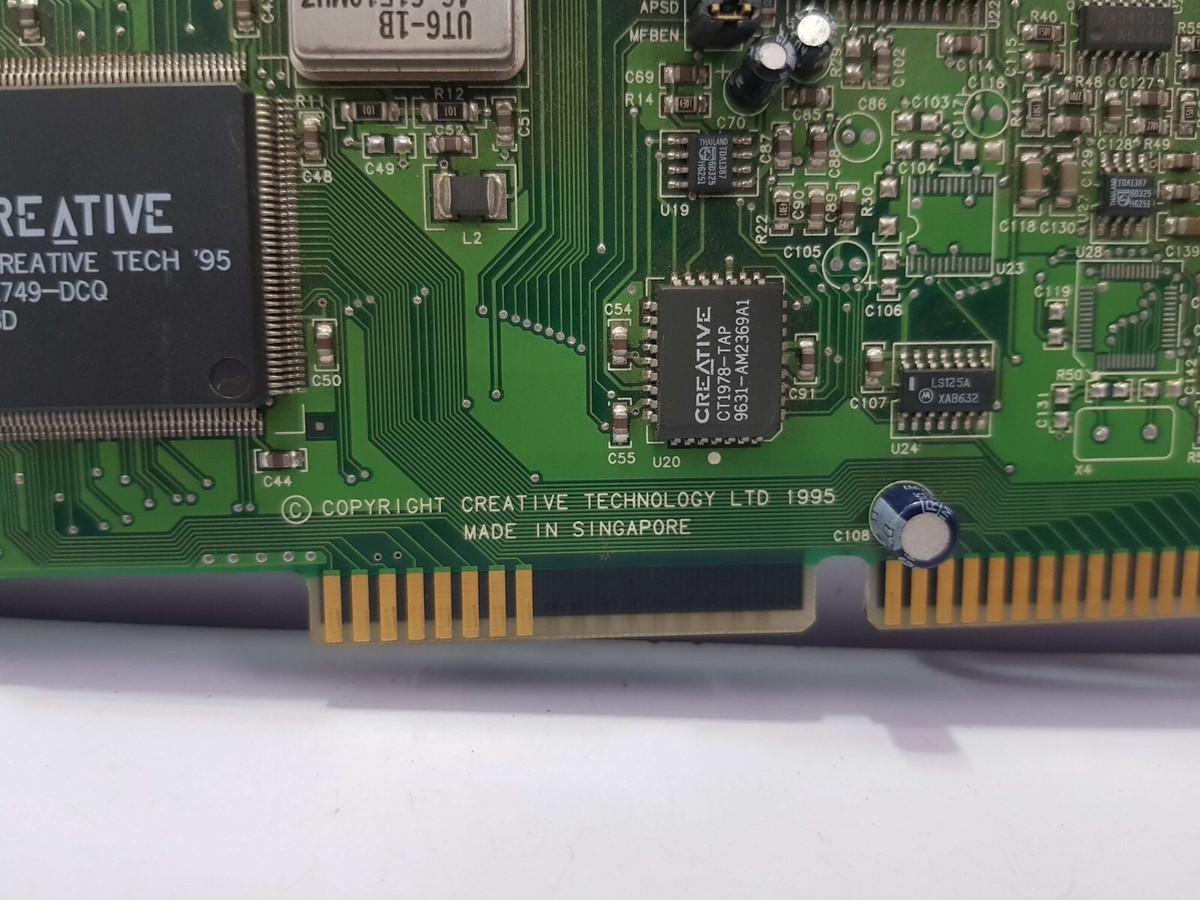 CREATIVE TECHNOLOGY CT3990 SOUND BLASTER AWE32 PCB CARD 019531 | eBay