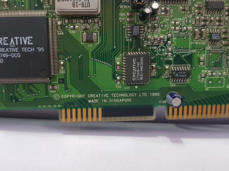 CREATIVE TECHNOLOGY CT3990 SOUND BLASTER AWE32 PCB CARD 019531 - Image 3 of 4