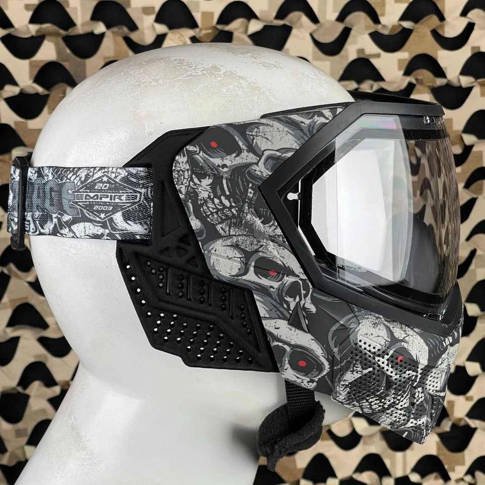 NUEVA Máscara de Paintball Empire EVS - Tampa Bay Damage Skull Edition - Transparente y Ninja Foto 4 de 4