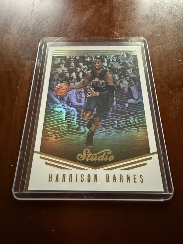 2016-17 Panini Studio Harrison Barnes # 35 (Dallas Mavericks➡️San Antonio Spurs)