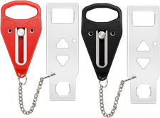 2Pack Portable Door Lock Home Security Travel Safety Hotel Apartment Privacy