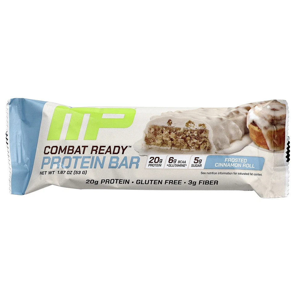 Barra de proteína Combat Ready™, rollo de canela esmerilada, 4 barras, 1,87 oz (53 g) cada una Foto 3 de 3