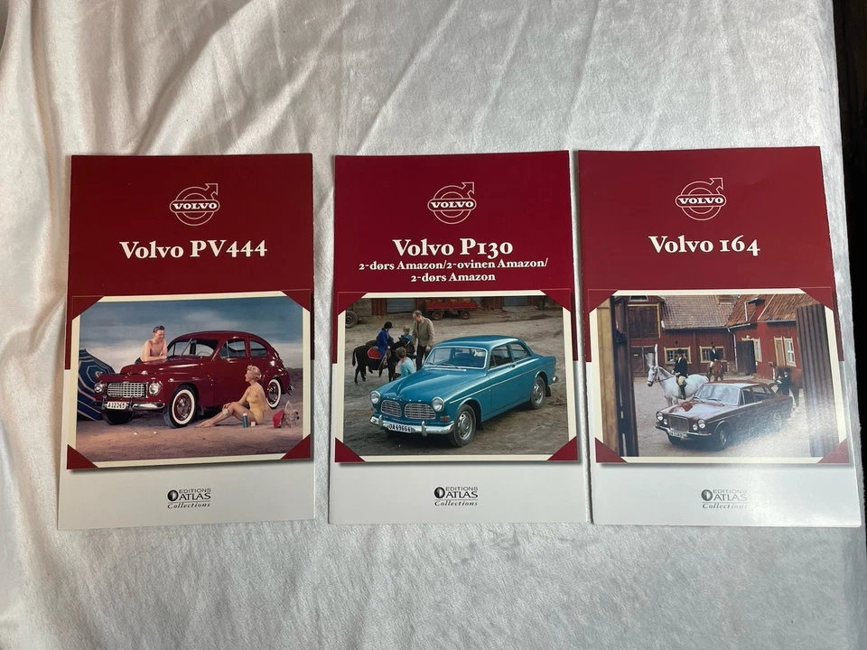 Volvo Classic Car Booklets x16 + Binder – Atlas Editions Collector Set - Image 3 of 4
