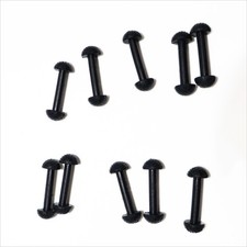 10PCS Fit For Motu Leg Band Replacement Connectors Vintage Figures Black Rubber
