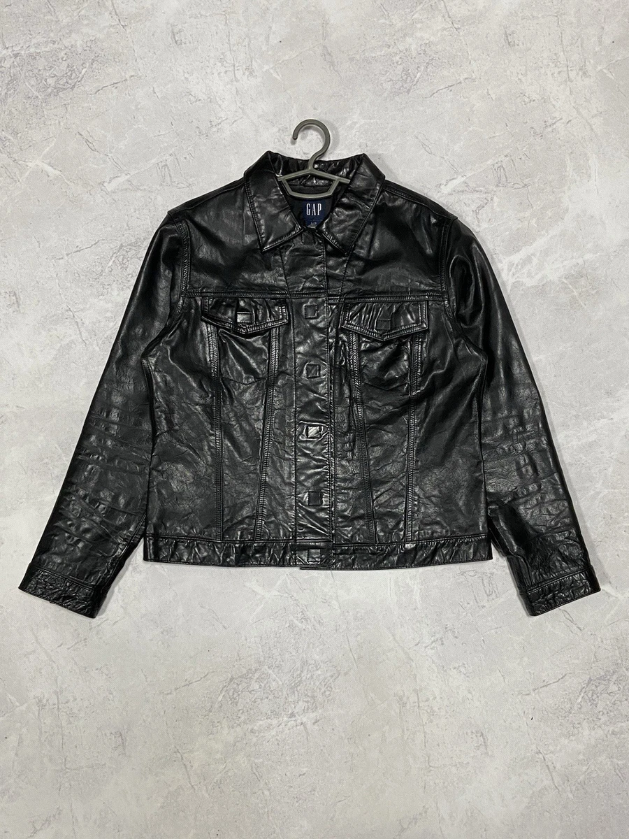 Gap Black Leather Outer Shell Coats, Jackets & Vests for Men | eBay