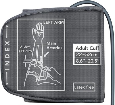 Replacement Extra Large Cuff for Omron BP Monitors 22-52CM Big Arm - Adjustable
