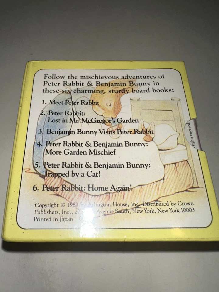 Little Treasury of Peter Rabbit Box set of 6 Board Books, Beatrix Potter 1985 Foto 3 de 4