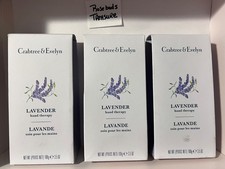 3x CRABTREE EVELYN Hand Cream Therapy LAVENDER 3.5 fl oz NEW BOXED