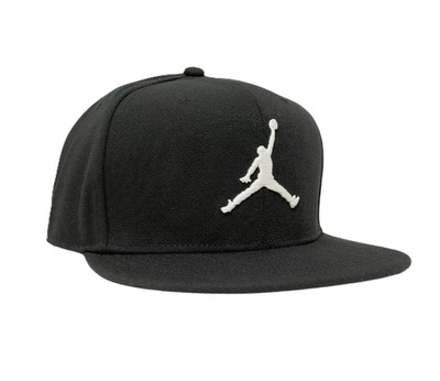 Nike Men's S/M Air Jordan Jumpman Pro Snapback Hat Unisex Black/White FV5296-010