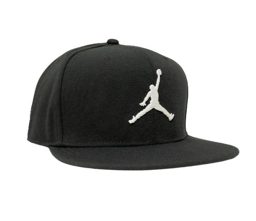 Nike Men's S/M Air Jordan Jumpman Pro Snapback Hat Unisex Black/White FV5296-010