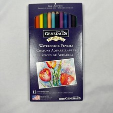 General's Kimberly Watercolor 12 Count Pencils Artistic Quality Colors
