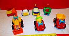 Hulle Friction Powered Push  Go Construction Vehicles  PLAYMATE TOYS Lot OF 7