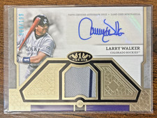 LARRY WALKER (numbered 68/199 patch) - 2024 Topps Tier One Autograph #T1AR-LW