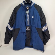 Vintage Starter Penn State Nittany Lions Puffer Jacket Navy Blue Mens Large L