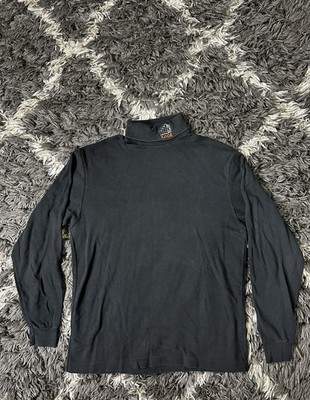 Vintage 90s Outer Banks Knoll Reff Mock Neck Turtleneck Shirt USA Made Men's M 