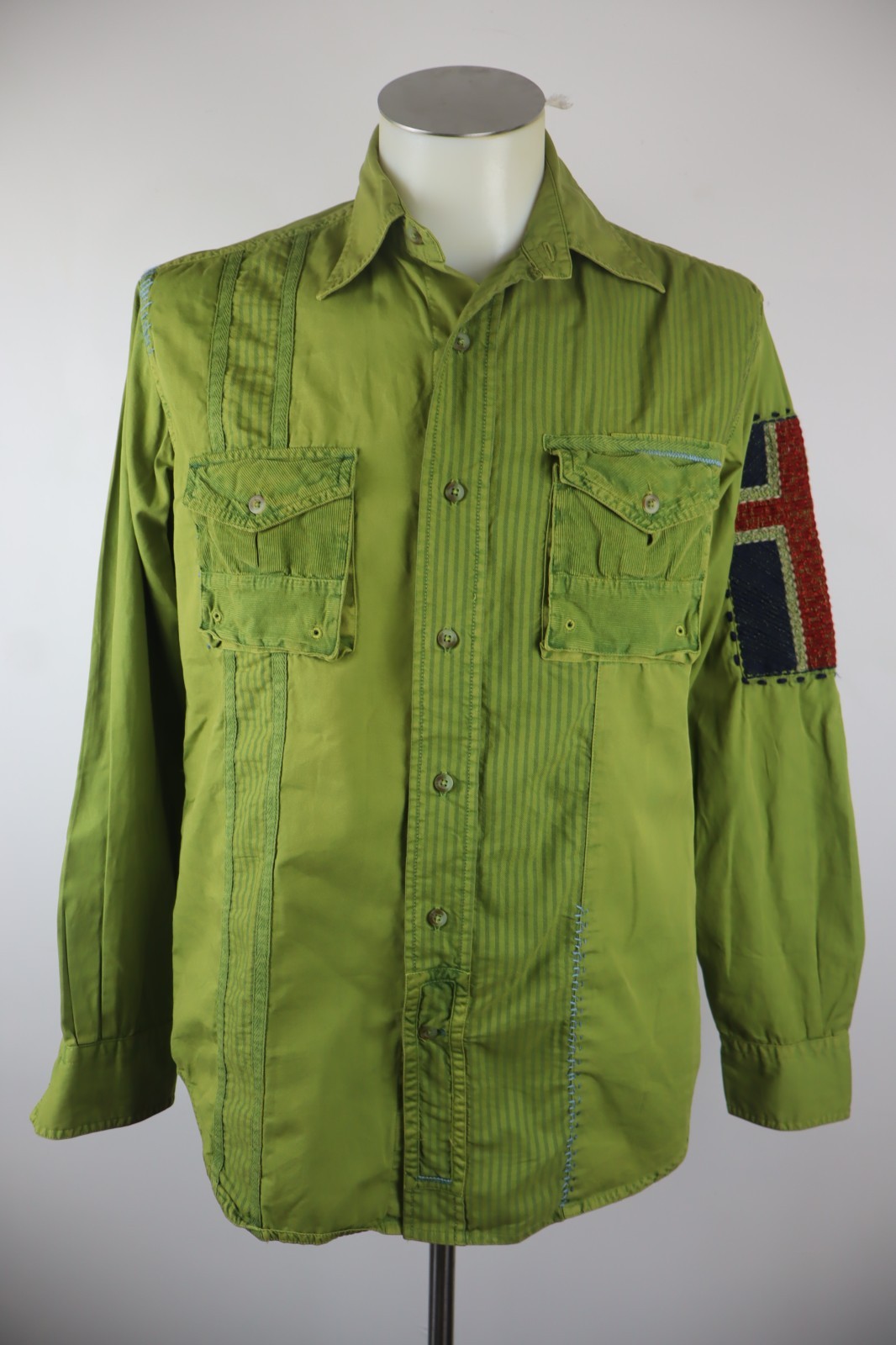 NAPAPIJRI CAMICIA COTONE UOMO TG S CASUAL VINTAGE COTTON SHIRT MANICA LUNGA
